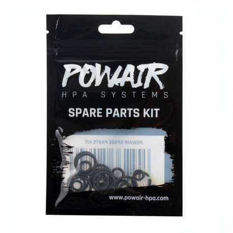 id-paintball PowAir Ersatzteilset mit Dichtungen in schwarzer Verpackung für HPA-Systeme