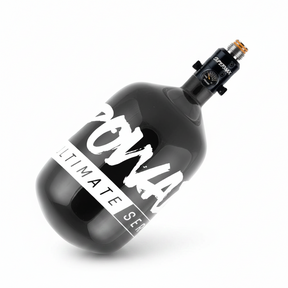 id-paintball PowAir Ultimate Series S3 HP-Flasche 1,1 Liter 300 Bar mit SuperMax Titan Pro Regulator in Schwarz