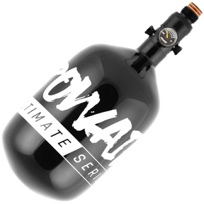 id-paintball PowAir Ultimate Series 1,1 Liter 300 Bar HPA Flasche mit MaxReg Regulator für Paintball Markierer