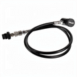 id-paintball PowAir Straight HPA Remote System in Schwarz mit 100 cm Schlauch, On/Off-Ventil und Schnellkupplung.