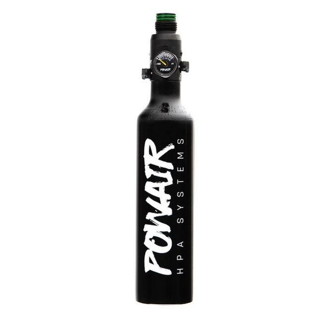 id-paintball PowAir Basic Series 0,2L HPA System mit MAXREG Regulator in Schwarz für Paintball Markierer