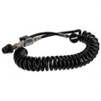 id-paintball PowAir Shutter HPA Remote System mit schwarzem Spiralschlauch, On/Off Ventil und Schnellkupplung