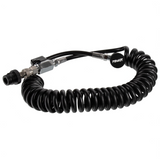 id-paintball PowAir Shutter HPA Remote System mit schwarzem Spiralschlauch, On/Off Ventil und Schnellkupplung