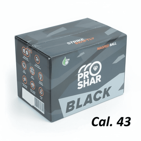 id-paintball ProShar BLACK Cal. 43 MagFed Paintball Karton mit 500 Schuss für RAM Markierer