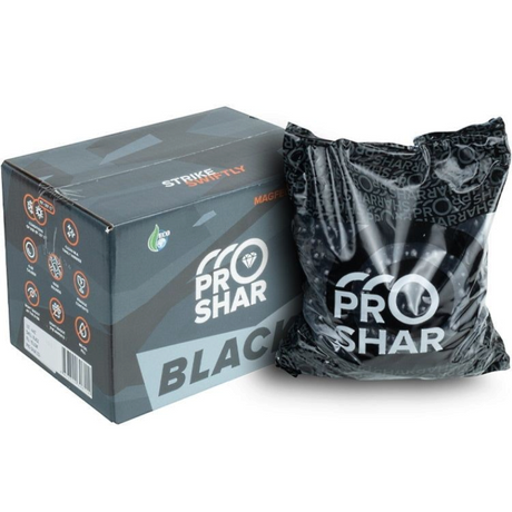 id-paintball ProShar BLACK MagFed Paintballs im 4er-Set mit Karton und schwarzem Beutel für Paintball-Markierer
