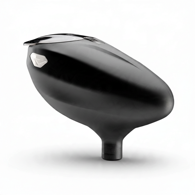 id-paintball Proto Primo Paintball-Loader in mattschwarz mit aerodynamischem Kunststoffgehäuse