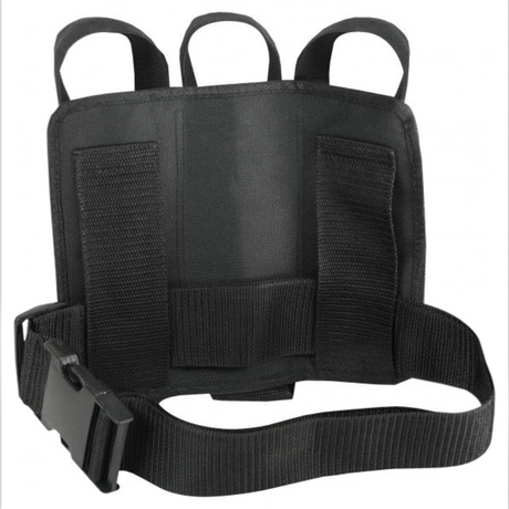 id-paintball Protoyz 3-Pot Battlepack in Schwarz mit verstellbarem Nylongürtel und Klettlaschen für Paintball-Pots