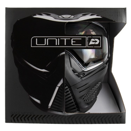 id-paintball Push Unite Basic Paintball Maske in Schwarz mit klarem Thermalglas in der Originalverpackung