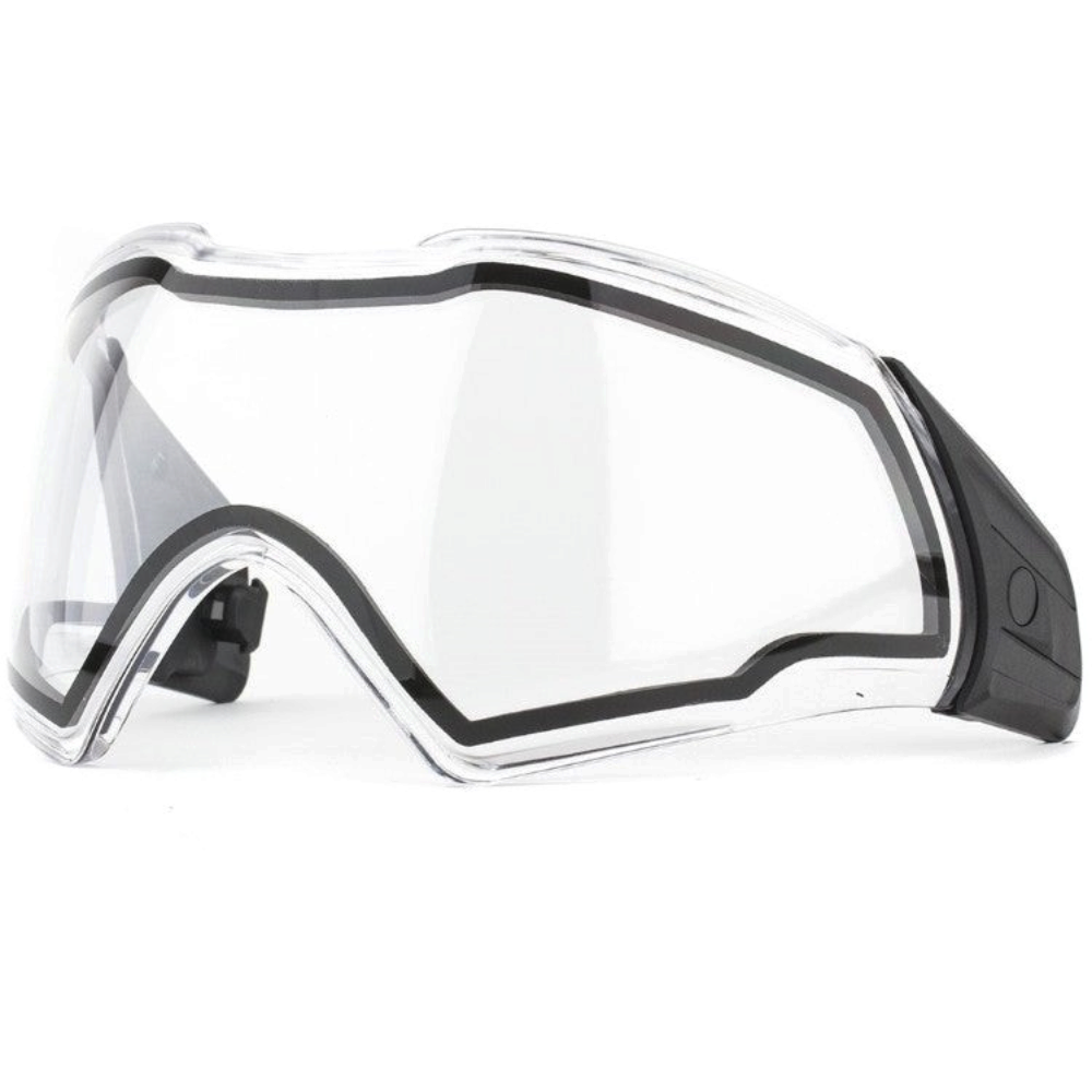 id-paintball Push Unite klares Thermal-Maskenglas für Paintball-Masken mit optimaler Sicht und schwarzem Rahmen