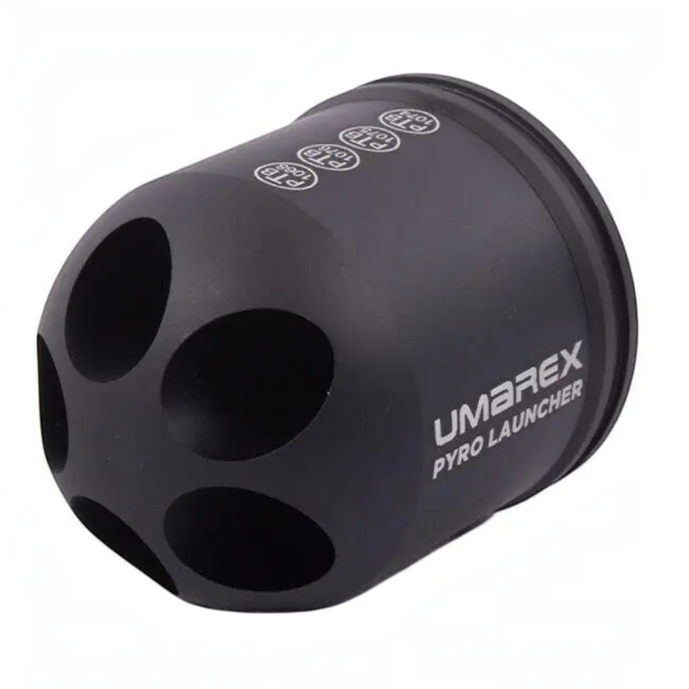 id-paintball Umarex Pyro Multi Launcher aus schwarzem Aluminium für fünf Effekte mit PTB-Kennzeichnung