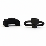 id-paintball 2-teilige QD Sling Swivel Befestigung aus schwarzem Metall für 22mm Picatinny Schienen