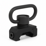 id-paintball QD Sling Swivel Befestigung aus schwarzem Vollmetall für 22mm Picatinny Schienen mit Druckknopf
