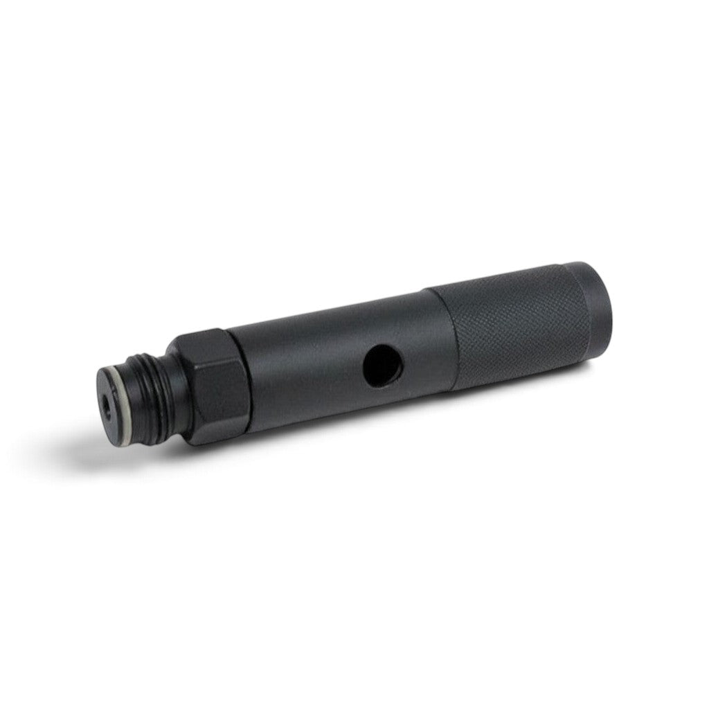id-paintball Quick Change Adapter aus schwarzem Aluminium für 12g CO2-Kapseln an Paintball-Markierern
