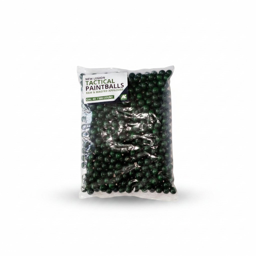 id-paintball New Legion RAM Tactical Paintballs im Kaliber .43 in einer transparenten 500er Packung