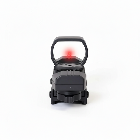id-paintball Open Dot Reflexvisier aus Aluminium mit rotem Leuchtpunkt auf 22mm Schiene für präzises Zielen