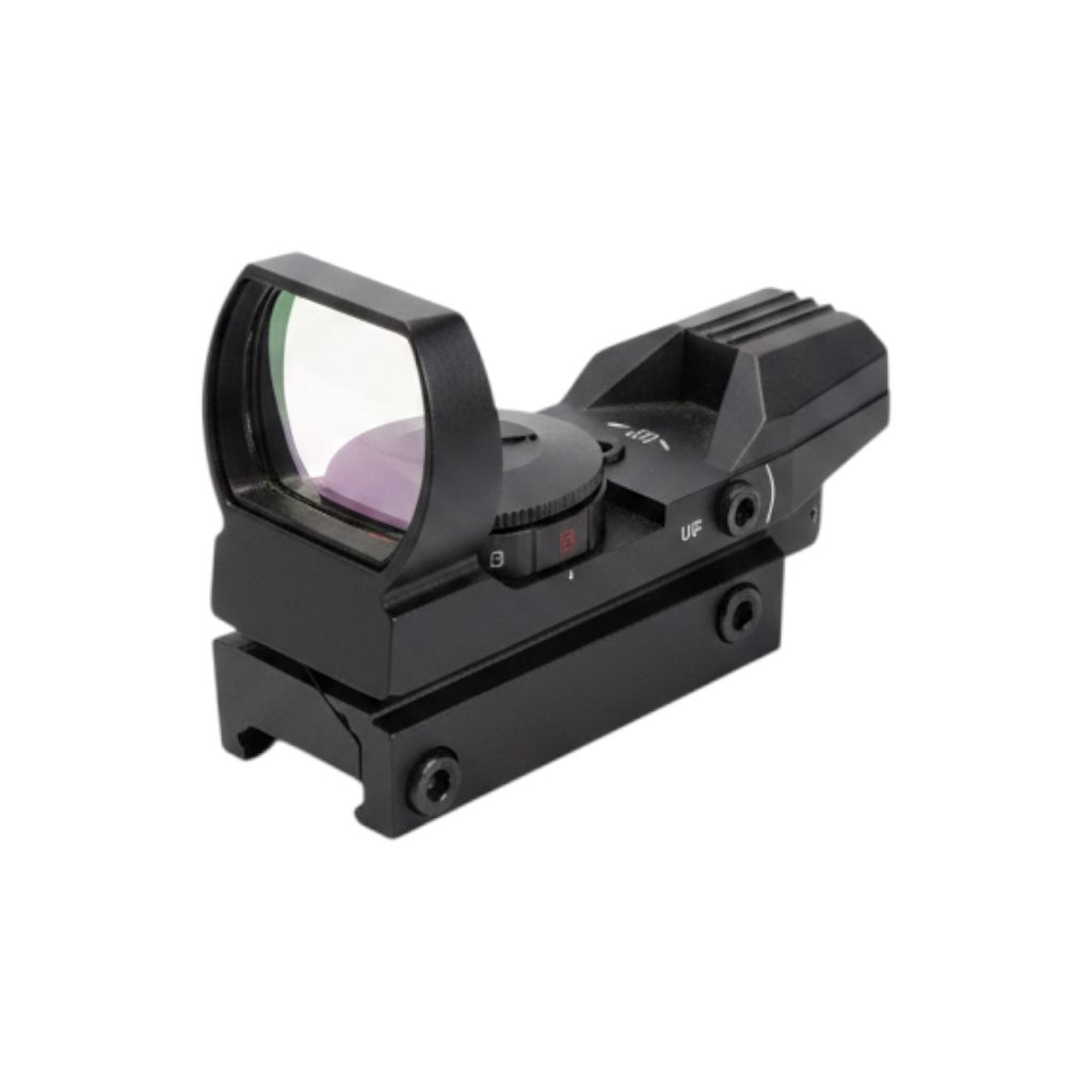 id-paintball Open Dot Sight Reflexvisier aus Metall mit rotem und grünem Leuchtpunkt für Picatinny-Schienen
