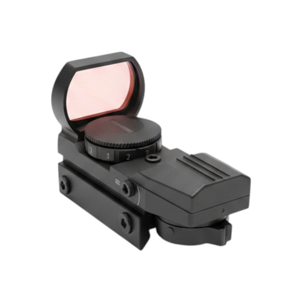 id-paintball Open Dot Sight Reflexvisier aus Metall mit roter Linse für Picatinny-Schienen