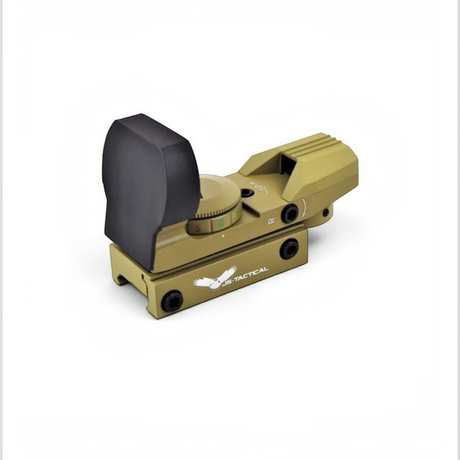 id-paintball Open Dot Sight Reflexvisier in Tan mit Vollmetallgehäuse für Weaver- und Picatinny-Schienen