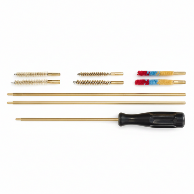 id-paintball Umarex Reinigungs-Set Expert für Luftgewehre mit Messingstangen, Bürsten und Wollwischern für 4,5 und 5,5 mm