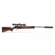 id-paintball Remington Express XP Luftgewehr mit Holzoptik-Schaft, Knicklauf und montiertem 3-9x32 Zielfernrohr