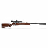 id-paintball Remington Express XP Luftgewehr mit Holzoptik-Schaft, Knicklauf und montiertem 3-9x32 Zielfernrohr