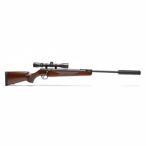id-paintball Remington Express XP Luftgewehr mit Holzoptik-Schaft, Knicklauf und montiertem 3-9x32 Zielfernrohr