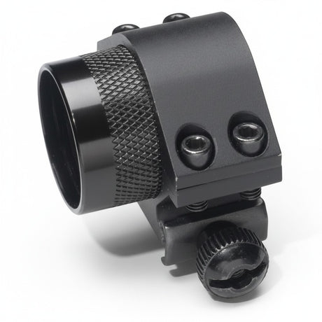 id-paintball Ring Mount Montage für 22mm Weaver Schiene aus robustem schwarzem Metall mit 25mm Durchmesser