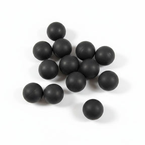 id-paintball Rubberballs Cal. 43 aus schwarzem Hartgummi für RAM- und T4E-Markierer im 100er Pack