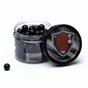 id-paintball Rubberballs Cal. 68 aus Hartgummi in einer 100er Dose für Training und Funktionstests