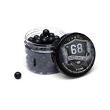 id-paintball Rubberballs Cal. 68 S-Typ aus Stahl-Gummi-Mischung in schwarzer Dose mit 100 Stück für Markierer