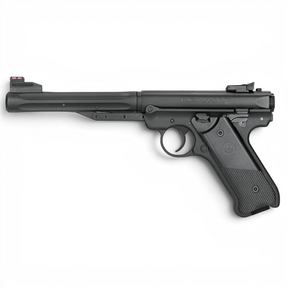 id-paintball Ruger Mark IV Federdruck-Luftpistole in Schwarz mit gezogener Lauf und Fiberoptik-Korn
