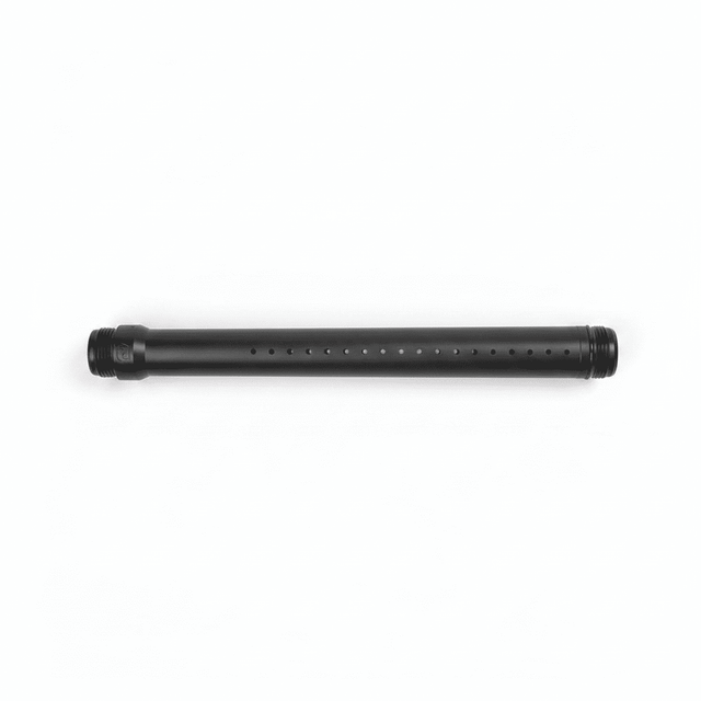 id-paintball Planet Eclipse S63 Extended Adapter in Schwarz aus CNC-gefertigtem Aluminium für Paintball-Laufsysteme