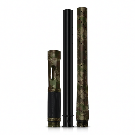 id-paintball Planet Eclipse S63 Pro 14 Zoll Laufsystem in HDE Earth Camo mit PWR Insert und Aluminium-Frontteil