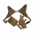 id-paintball Schulterholster in Coyote Tan aus Nylon mit Magazintasche, atmungsaktivem Netzgewebe und Riemen.