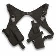 id-paintball Schulterholster in Schwarz aus Nylon mit Magazintasche, verstellbaren Riemen und atmungsaktivem Netzgewebe