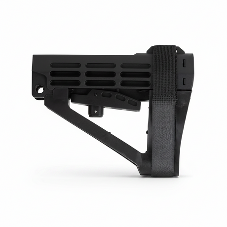 id-paintball DELTA SIX MU Schulterstützen-Cover aus schwarzem Kunststoff mit verstellbarem Klettband