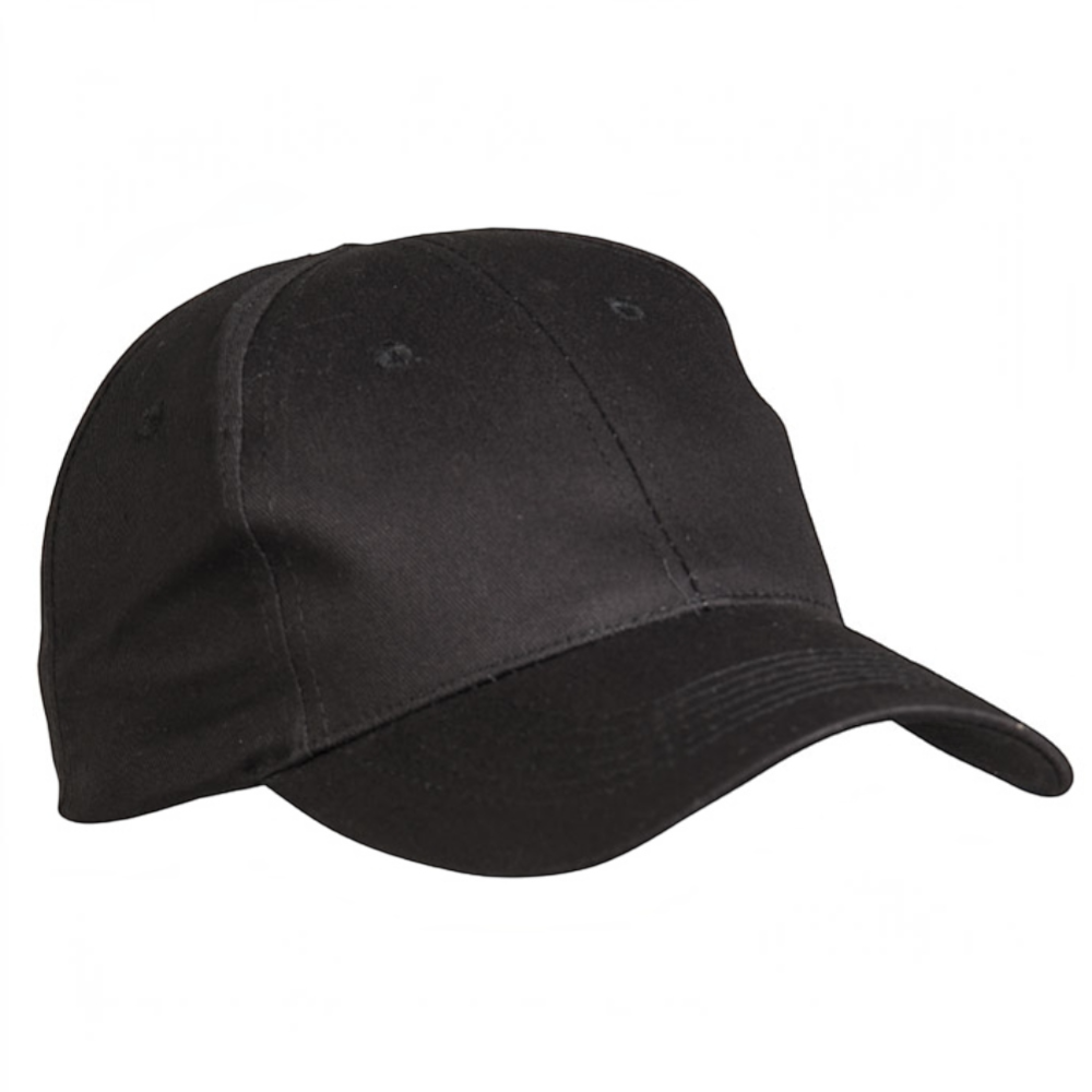 Schwarze Miltec Baseball Cap aus Baumwolle mit verstellbarem Clipverschluss von id-paintball