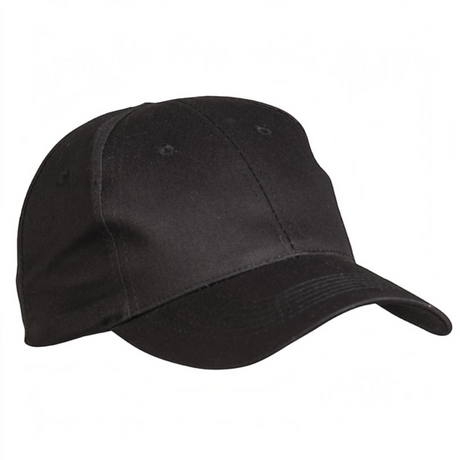 Schwarze Miltec Baseball Cap aus Baumwolle mit verstellbarem Clipverschluss von id-paintball