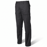 id-paintball US BDU Kampfhose in Schwarz aus robustem Rip-Stop-Baumwollgewebe mit praktischen Beintaschen