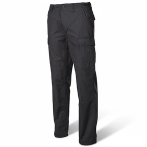 id-paintball US BDU Kampfhose in Schwarz aus robustem Rip-Stop-Baumwollgewebe mit praktischen Beintaschen