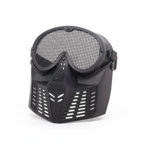 id-paintball GSG Metall Gitter Maske in Schwarz mit robustem Kunststoffrahmen für Kostüme und Dekoration