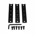id-paintball 3er Set schwarze 98mm Metall-Railschienen für NSR, M-LOK und Keymod mit Schrauben und Inbusschlüssel