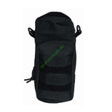Schwarze id-paintball Molle System Tasche mit Klettverschluss, Fronttasche und seitlichen D-Ringen für taktische Westen