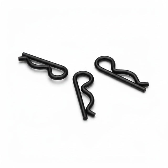 Drei schwarze id-paintball Splint Cotter für Paintball-Markierer wie Speedster, Riot und Iron zur schnellen Reparatur.