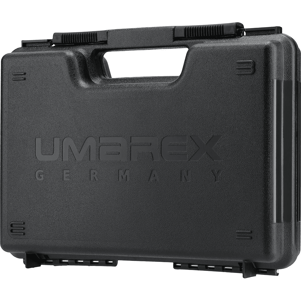 id-paintball schwarzer Umarex Waffenkoffer aus Kunststoff für den sicheren Transport von Schreckschusswaffen