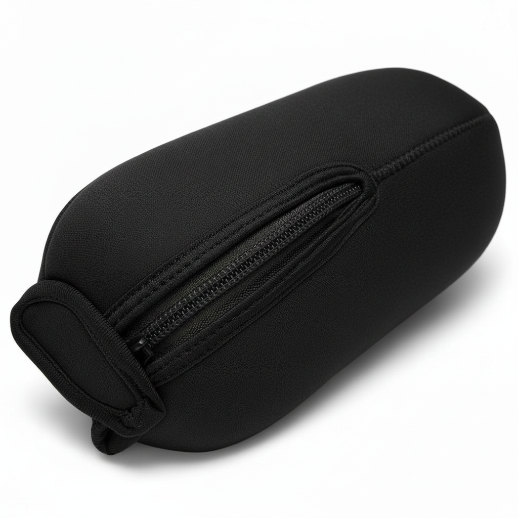 Schwarzes id-paintball Bottle-Cover für HP-Flaschen mit Reißverschluss und rutschfester Unterseite