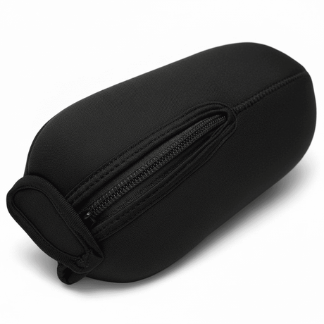 Schwarzes id-paintball Bottle-Cover für HP-Flaschen mit Reißverschluss und rutschfester Unterseite