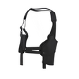 id-paintball Pistolenschulterholster aus schwarzem Polyester mit integrierter Magazintasche und verstellbaren Gurten