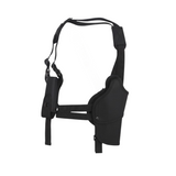 id-paintball Pistolenschulterholster aus schwarzem Polyester mit integrierter Magazintasche und verstellbaren Gurten