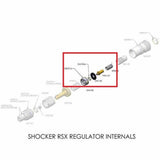 id-paintball Shocker Überdrucksicherung Ersatzteilset für Inlineregulator der Modelle AMP, XLS und RSX